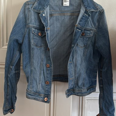 Veste en jean bleu