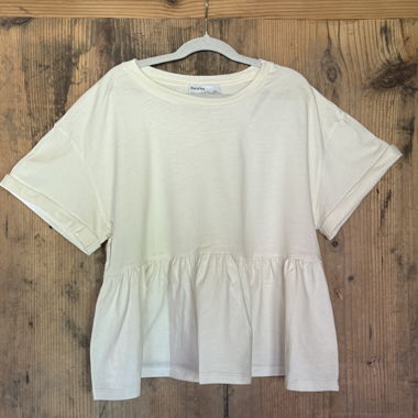 T-shirt bianco Bershka
