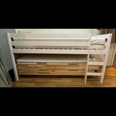 Mid-high bed / bunk bed 90 x 200 incl. slatted base