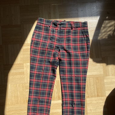 pantalon à carreaux tartan