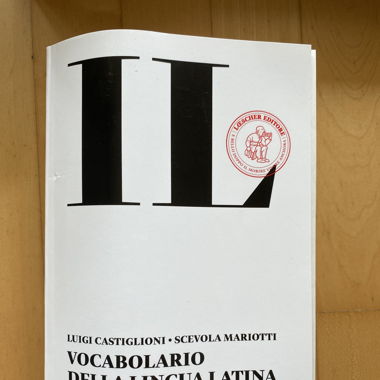 Vocabolario della lingua latina IL