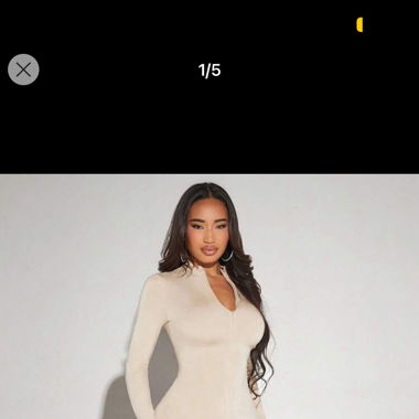 Jumpsuit beige grösse 34