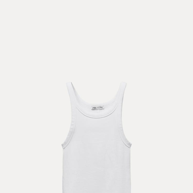 Weisses crop zara top