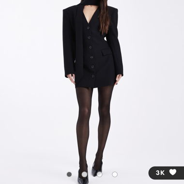 Schwarzes Blazerkleid von Asos Design (neu)