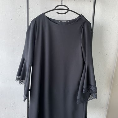 Zara Basic schwarze Tunika