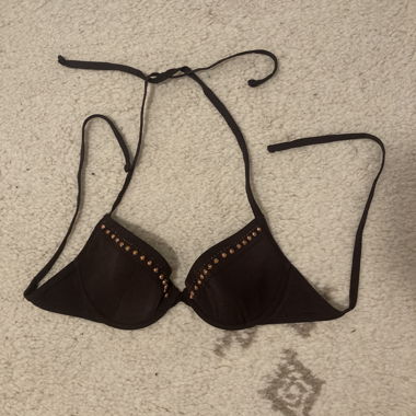 Top bikini marrone