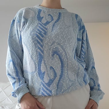 Blue Knit Sweater