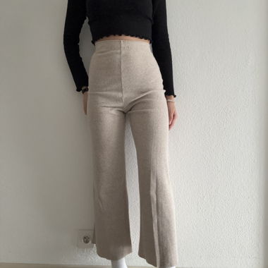 Stoffhosen Beige 