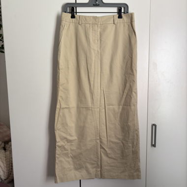 Jupe longue beige Tommy Hilfiger