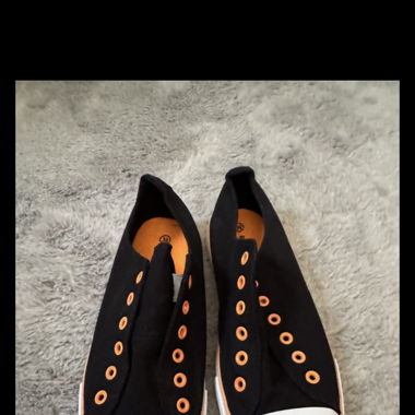 Black Fabric Shoes  Sneakers  Trainers