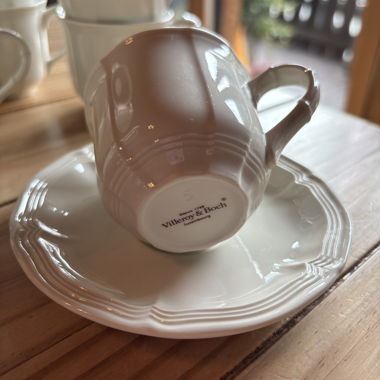 Lot de 6 tasses sous-tasses espresso Villeroy&Boch