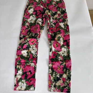 Pantaloni con motivo floreale