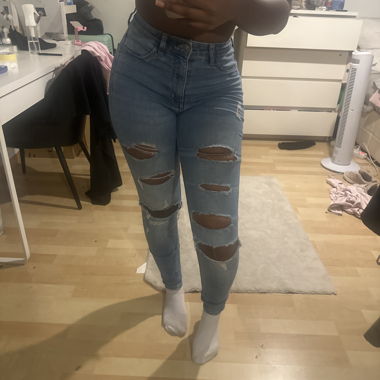 Jeans Taille Haute Déchirés