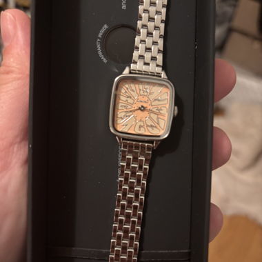 Komono silberne Uhr