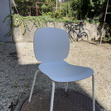Set of 2x white chairs 