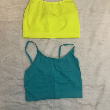 bunte crop tops