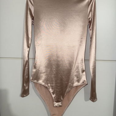 Shimmer Bodysuit in Rosé Gold