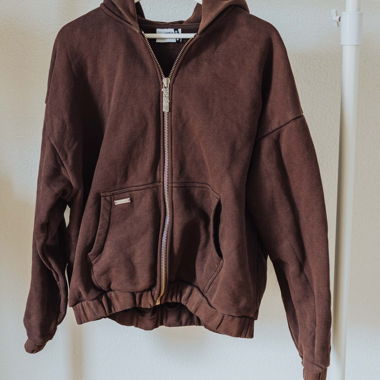Sweat à capuche zippé Peso Raws
