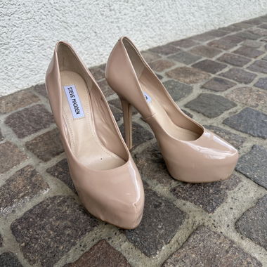Scarpe col tacco con plateau nude Steve Madden EU 39