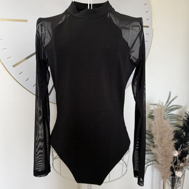 Schwarzer Mesh-Body