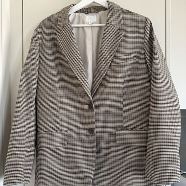 Blazer scozzese H&M marrone-beige