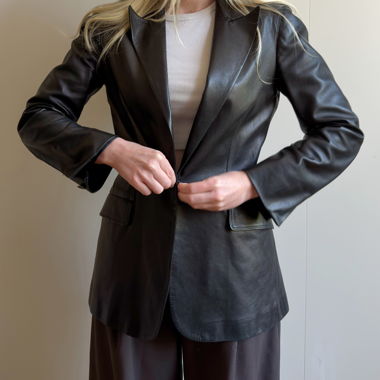 Blazer Gucci Vintage in pelle di montone