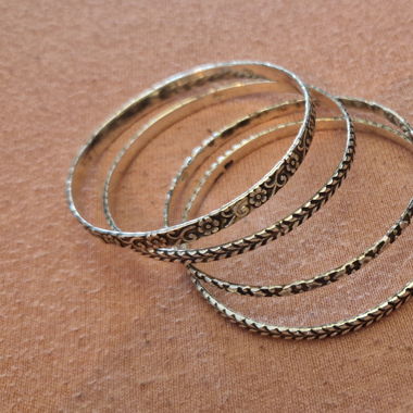 Lot de 4 bracelets en argent 925