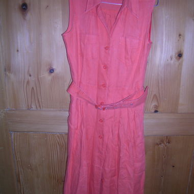 Leinenkleid orange 38