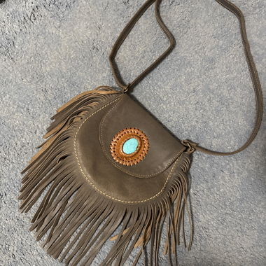 Fringe crossbody bag