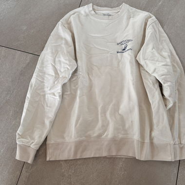 White Sweatshirt with Print