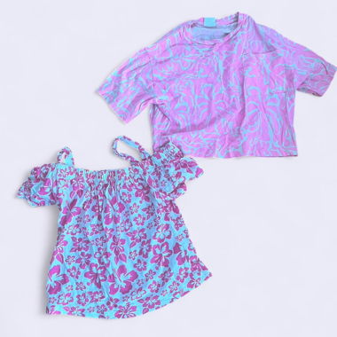 Lot de 2 crop tops imprimés Zara