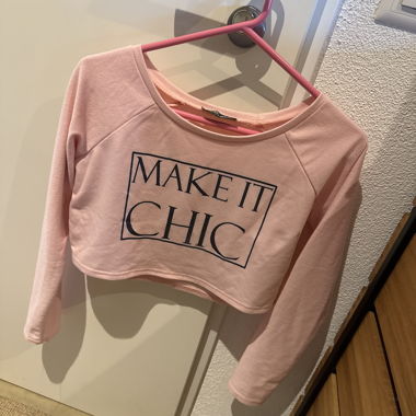 Pinkes Crop-Sweatshirt