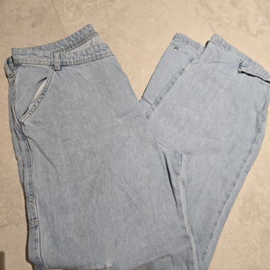 MNG Denim Cargo-Jeans hellblau, Grösse EUR 44