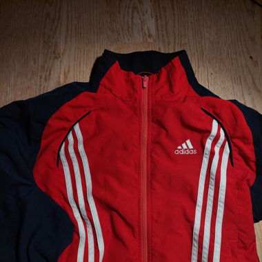 Red adidas jacket