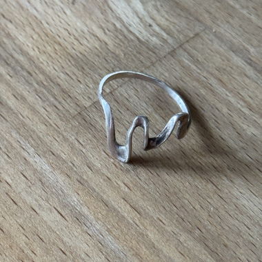 Anello Onda Argentata