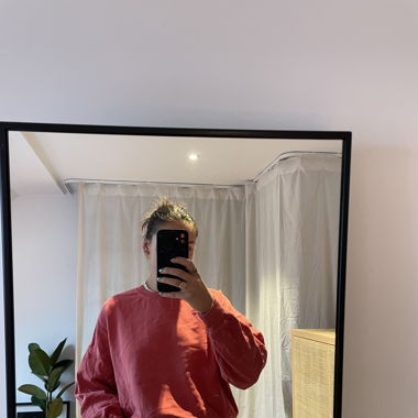 Red oversized Sweater