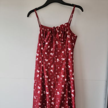 Blümchen Kleid rot 