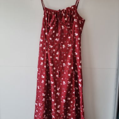 Blümchen Kleid rot 