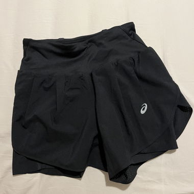 Pantaloncini da corsa Asics neri