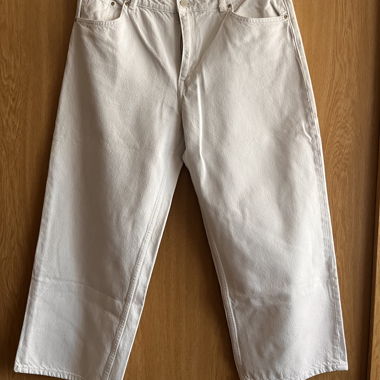 Jeans Pull&Bear bianchi a gamba larga