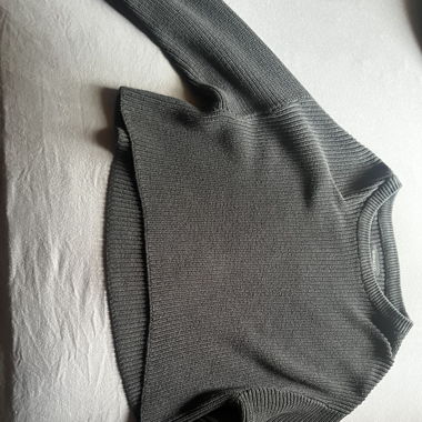 Pull en maille crop top
