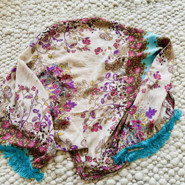 Boho-Chic Kimono mit Fransen – Unikat! 