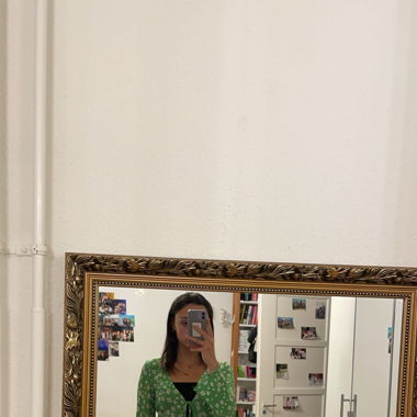 green blouse