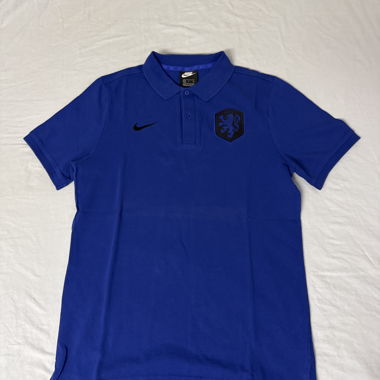 Blaues Nike-Poloshirt der niederländischen Nationalmannschaft