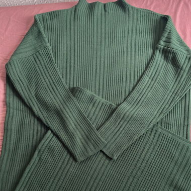 Longue robe en laine 