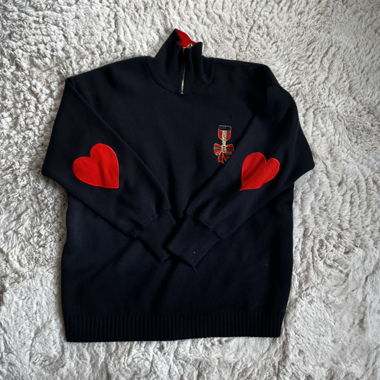 90% Wool Half Zipper Sweater