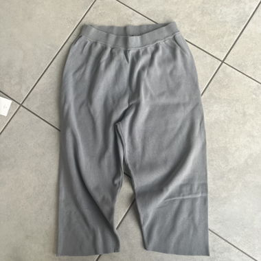 Pantalon décontracté en maille gris