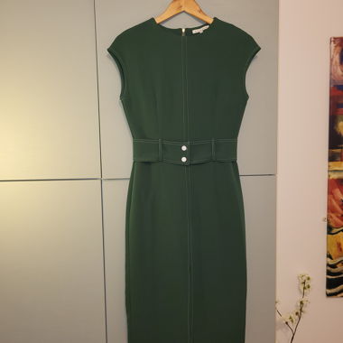 Nuovo Vestito Midi Verde Elasticizzato