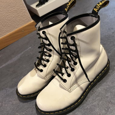 Dr. Martens white boots