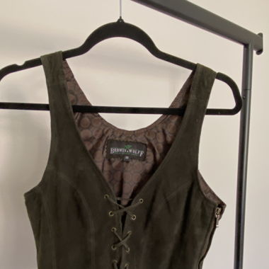Leder Wildleder Korsett
